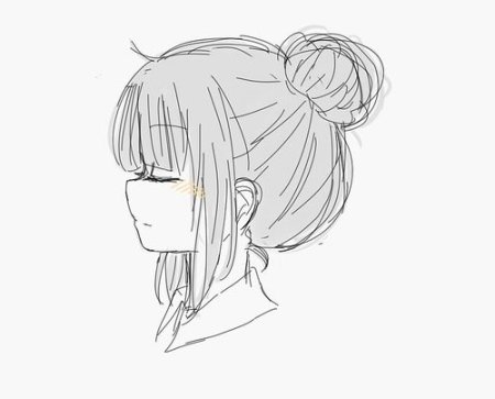 Аниме лицо с боку