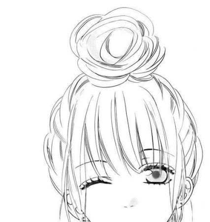 Раскраска аниме лицо