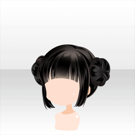 Аниме прически пучок