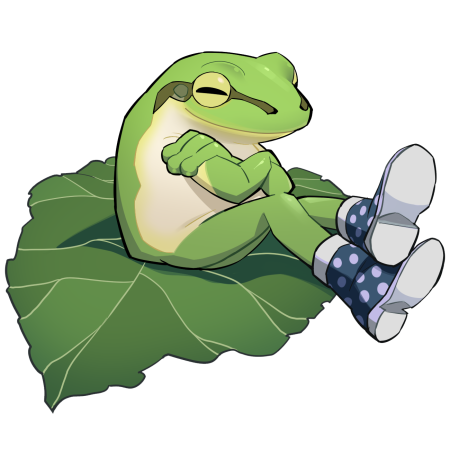 Лягушка арт на прозрачном фоне