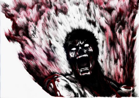 Гатс Берсерк 1997 в ярости