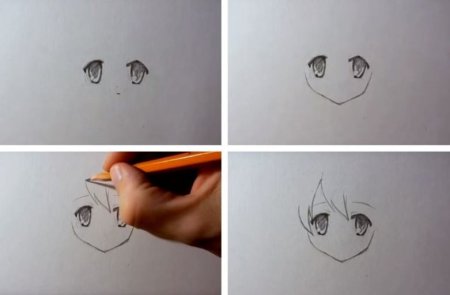 Как нарисовать аниме в телефоне пошагово