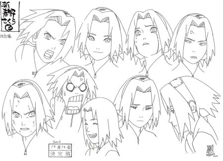 Сакура Харуно model Sheet