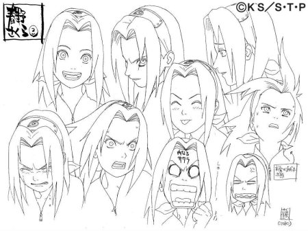 Наруто скетчи персонажей Наруто