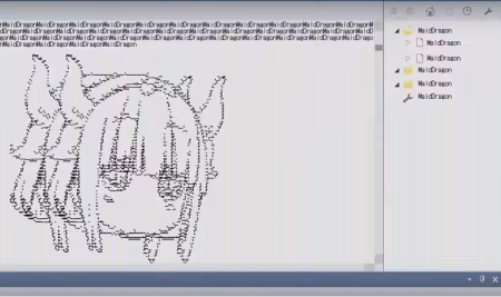ASCII-Art аниме цветная