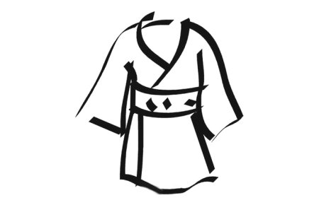 Кимоно трафарет