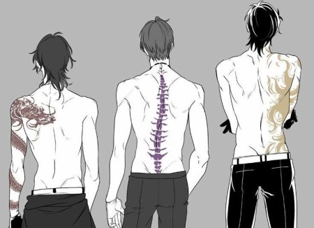 Парень со спины референс