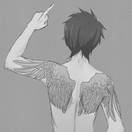 Парень со спины арт