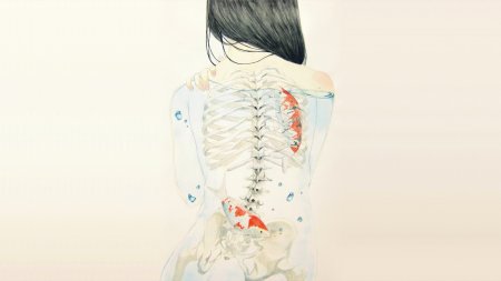 Девушка со спины арт