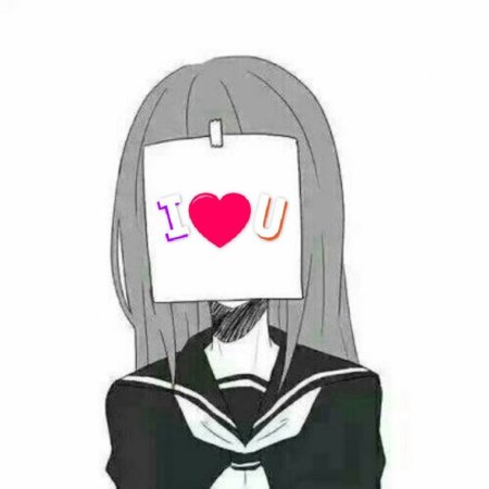 Аниме девушка с табличкой