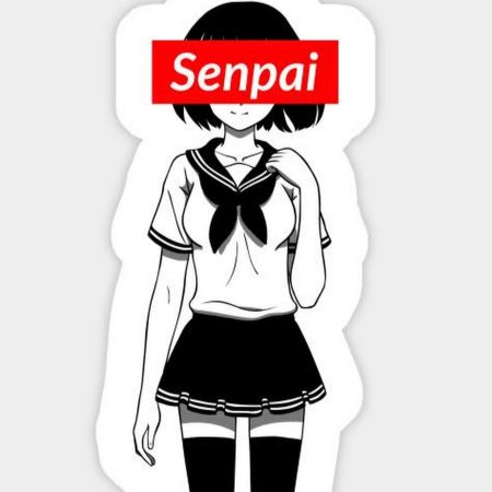 Аниме с надписью семпай