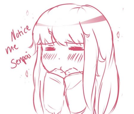 Аниме арт Notice me Senpai