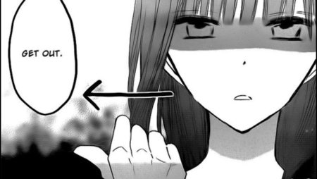 Аниме девочка с факом