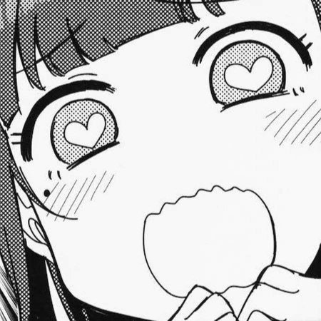 Аниме девочка с сердечками в глазах