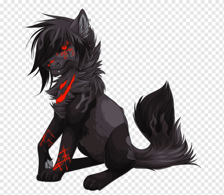 Чёрный волк аниме