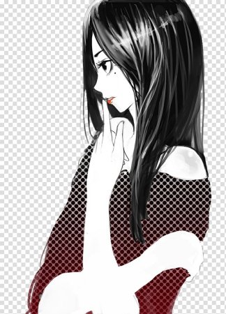 Черноволосая девушка