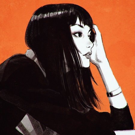 Мультяшные девушки с черными волосами