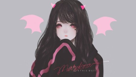 Милые девочки с черными волосами