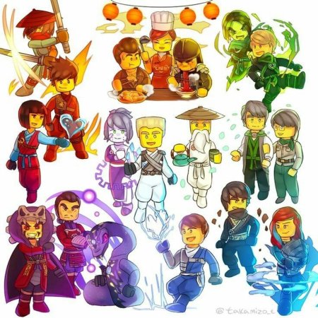 Ниндзяго в виде людей