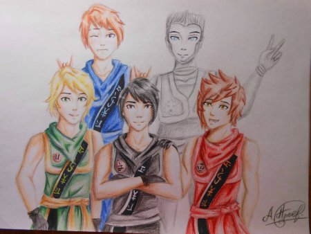 Лего Ниндзяго арты Кай и Джей