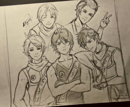 Арты Ниндзяго Зейн и Коул