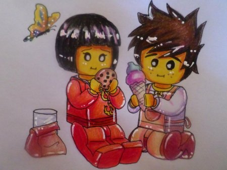 Ниндзяго Кай и ния