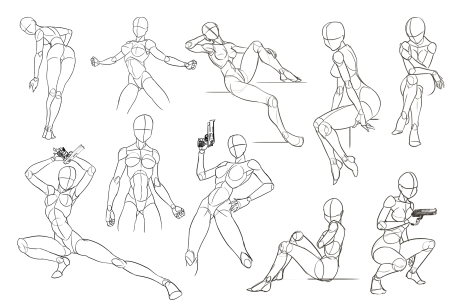 Позы для рисования