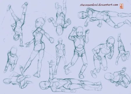 Тело человека позы