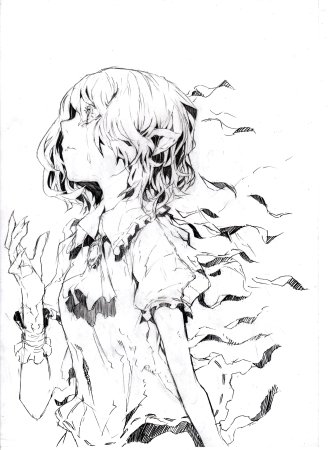 Аниме чёрно белое