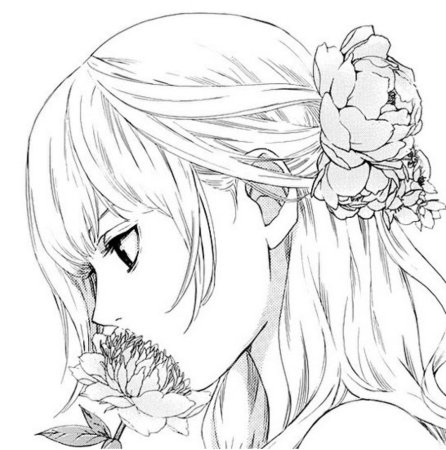 Аниме в чёрном белом цвете