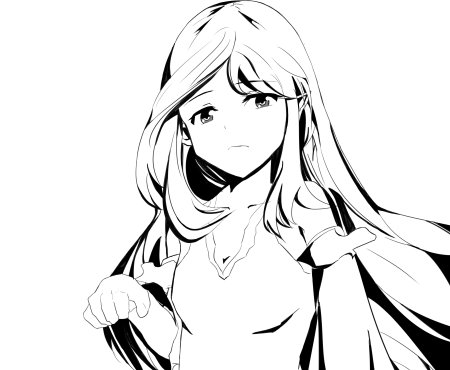 Аниме чёрно белое