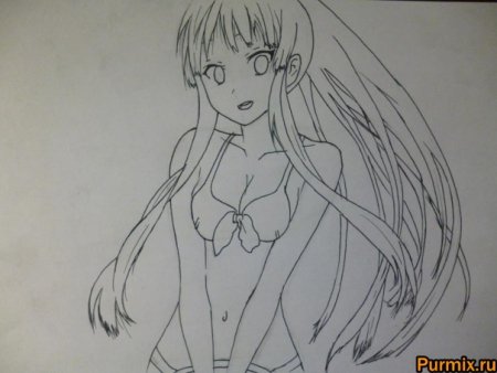 Самые легкие рисунки аниме голые