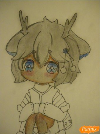 Чиби олень девочка