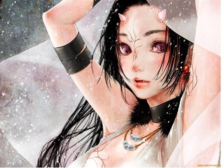 Девушка с рожками Япония