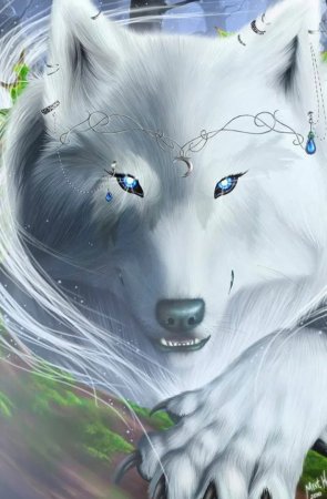 Белая волчица фэнтези