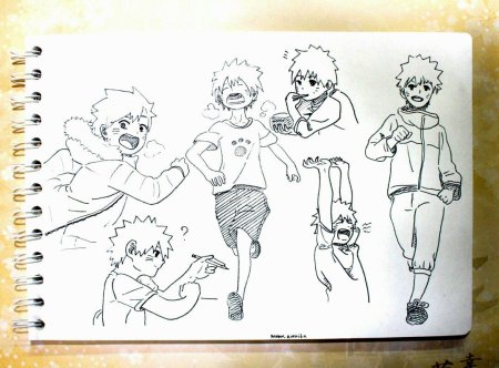 Скетчбук для рисования Наруто