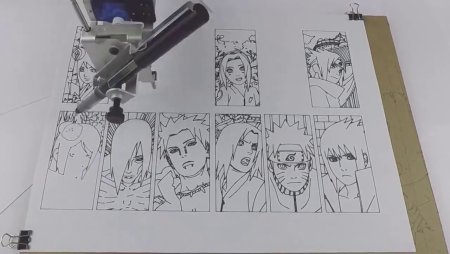 Скетчбук в стиле Наруто