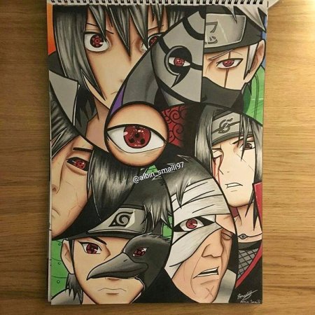 Скетчбук Акацуки из Наруто