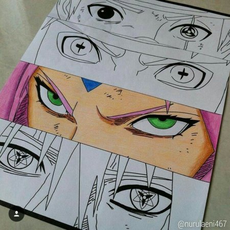 Глаза персонажей Наруто
