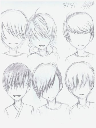 Аниме прически мужские