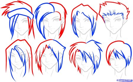 Аниме мальчики для срисовки для начинающих