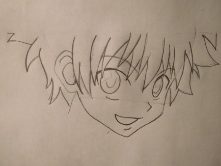 Рисовка головы аниме