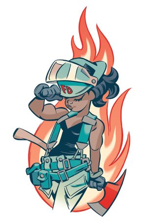 Пожарный арт