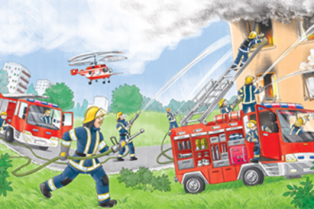 Для детей. Пожарные