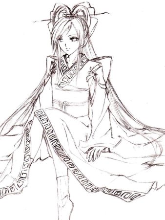 Японское кимоно хакама референс