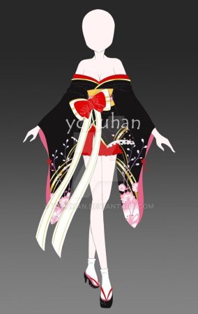 Фурисодэ кимоно Сакура