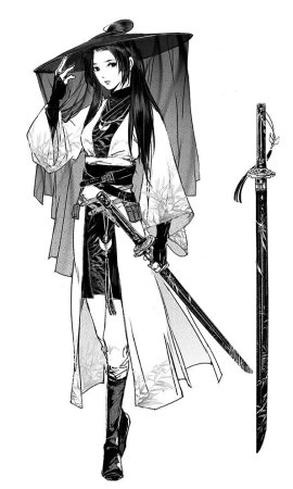 Японские аниме карандашом