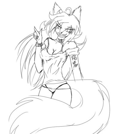 Фурри для срисовки