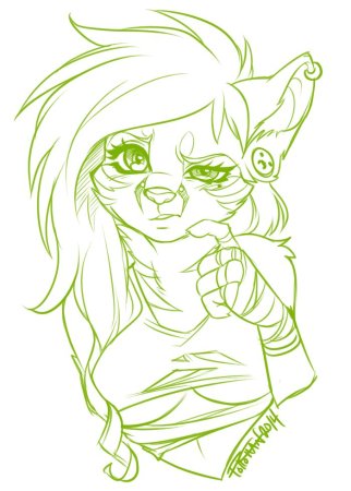 Волк аниме для рисования