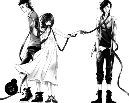 Аниме арт любовный треугольник